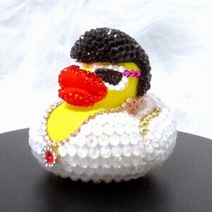 Bling Bedazzled Elvis Rubber Duck